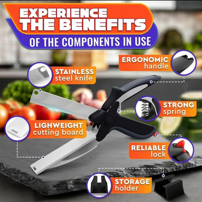 9.6\' Cut Reach Durable 2-in-1 Kitchenware Heavy-Duty Scissors