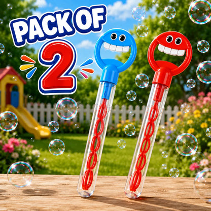 32-Hole Smiley Face Bubble Wand🫧🩵