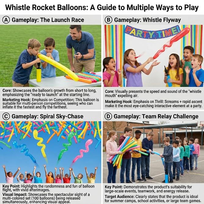 🚀Rocket Balloon Set