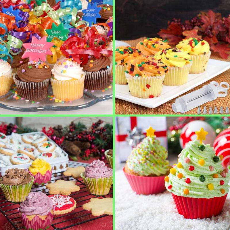 🥳2026 HOT SALE🥳💞50K+ SOLD! 🧁 Complete Frosting Piping Kit – 18 stainless steel tips & nozzles, cake injector included. Decorate inside & out – perfect for cupcakes, donuts & deviled eggs! 🎨🛠️