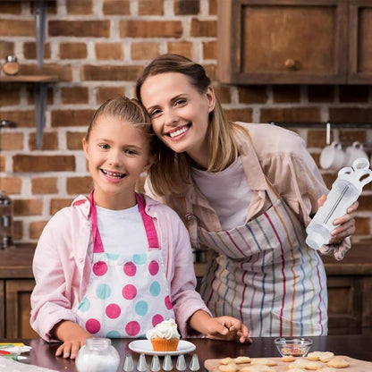 🥳2026 HOT SALE🥳💞50K+ SOLD! 🧁 Complete Frosting Piping Kit – 18 stainless steel tips & nozzles, cake injector included. Decorate inside & out – perfect for cupcakes, donuts & deviled eggs! 🎨🛠️