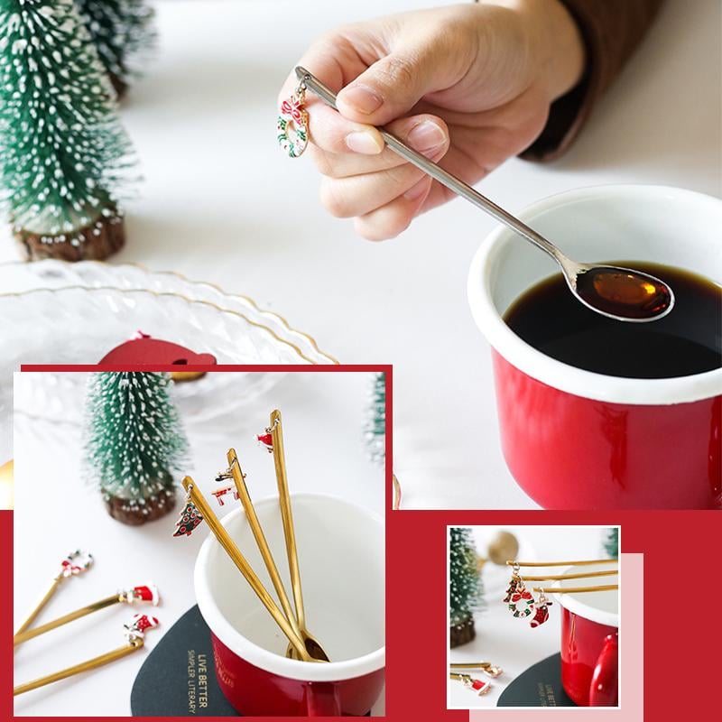Metal Spoon Christmas Gift Set (6 Pieces)