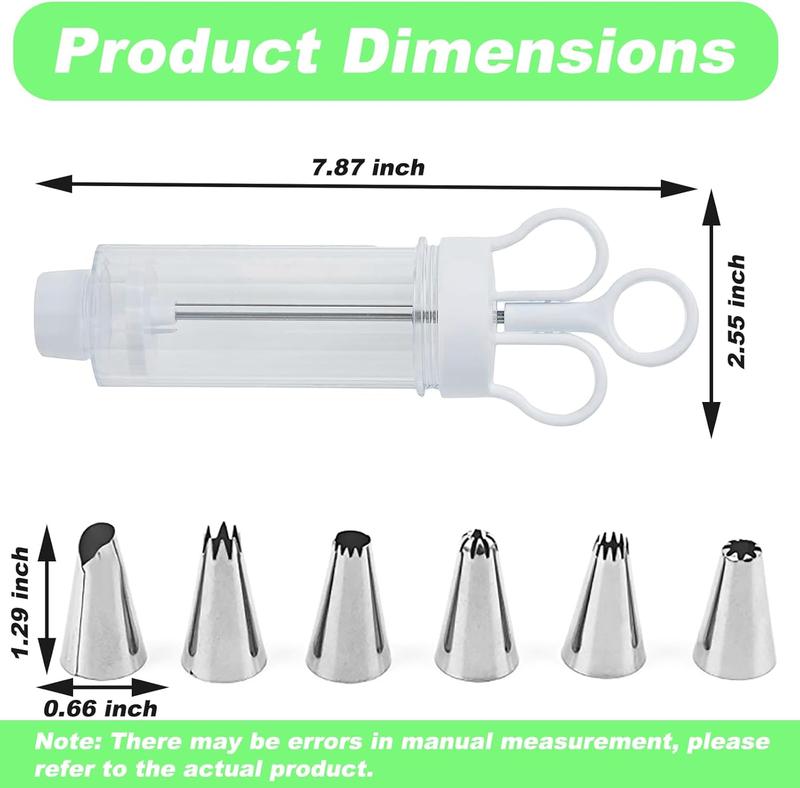 🥳2026 HOT SALE🥳💞50K+ SOLD! 🧁 Complete Frosting Piping Kit – 18 stainless steel tips & nozzles, cake injector included. Decorate inside & out – perfect for cupcakes, donuts & deviled eggs! 🎨🛠️