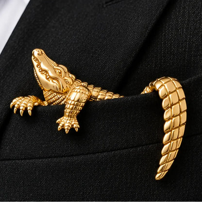 Luxury Sculpted Animal Brooch – Premium Statement Piece for Suits & Blazers