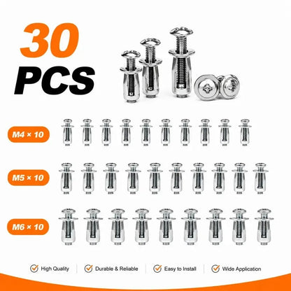 💯🎁🔩  Button Rivet Locking Nuts Set