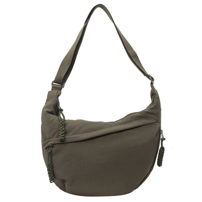 🏆5k sold this week!👜Women's Fashion Plain Color Nylon Crossbody Hobo Bag