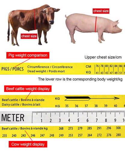 Animal Weight Measuring Tape for Cattles & Pigs