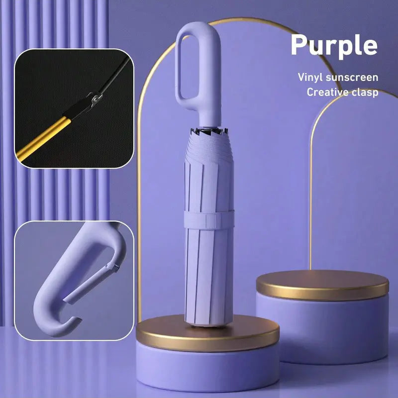 📢📢50% OFF !!☔Portable Automatic Folding Umbrella-Windproof Waterproof with Loop Buckle