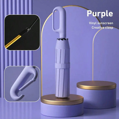 📢📢50% OFF !!☔Portable Automatic Folding Umbrella-Windproof Waterproof with Loop Buckle