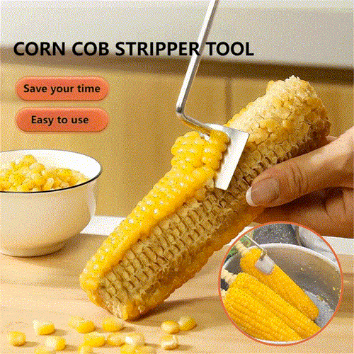 Long Handle Stainless Steel Corn Stripping Tool
