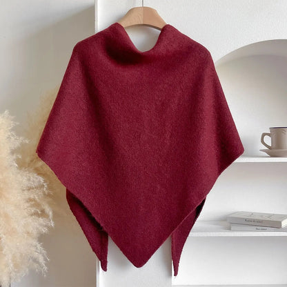 🔥 HOT SALE 🔥🍂Women's Solid-Color Cashmere Scarf🍁 Casual Soft Comfortable Shawl for Daily Wear