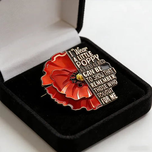 Unisex US Red Friday Exquisite Brooch - Waterproof & Sweat-Resistant Poppy Pin