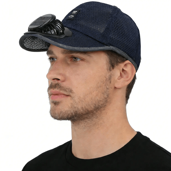 ☀️ OFERTA ESPECIAL 2026 Gorra de Refrigeración Profesional para Exteriores – Gorra con Ventilador de Energía Dual Solar + USB con Protección Solar UPF 50+