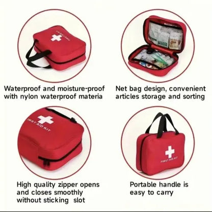 160 Piece Waterproof First Aid Kit for Emergencies