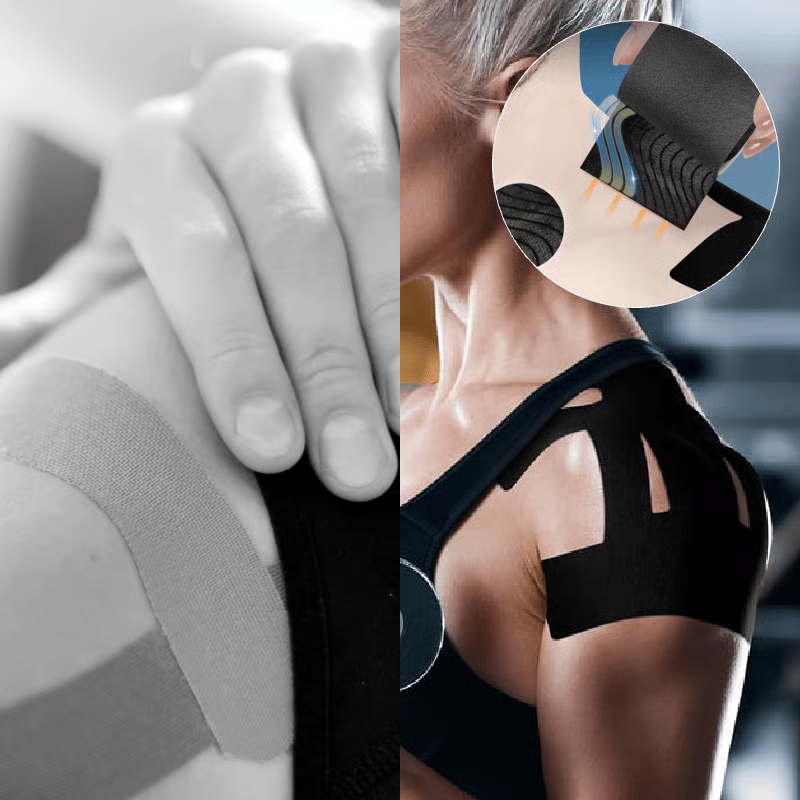 💥OFERTA FLASH 50% DE DESCUENTO🔥Cintas de Kinesiología Pre-Cortadas para Hombro Elásticas