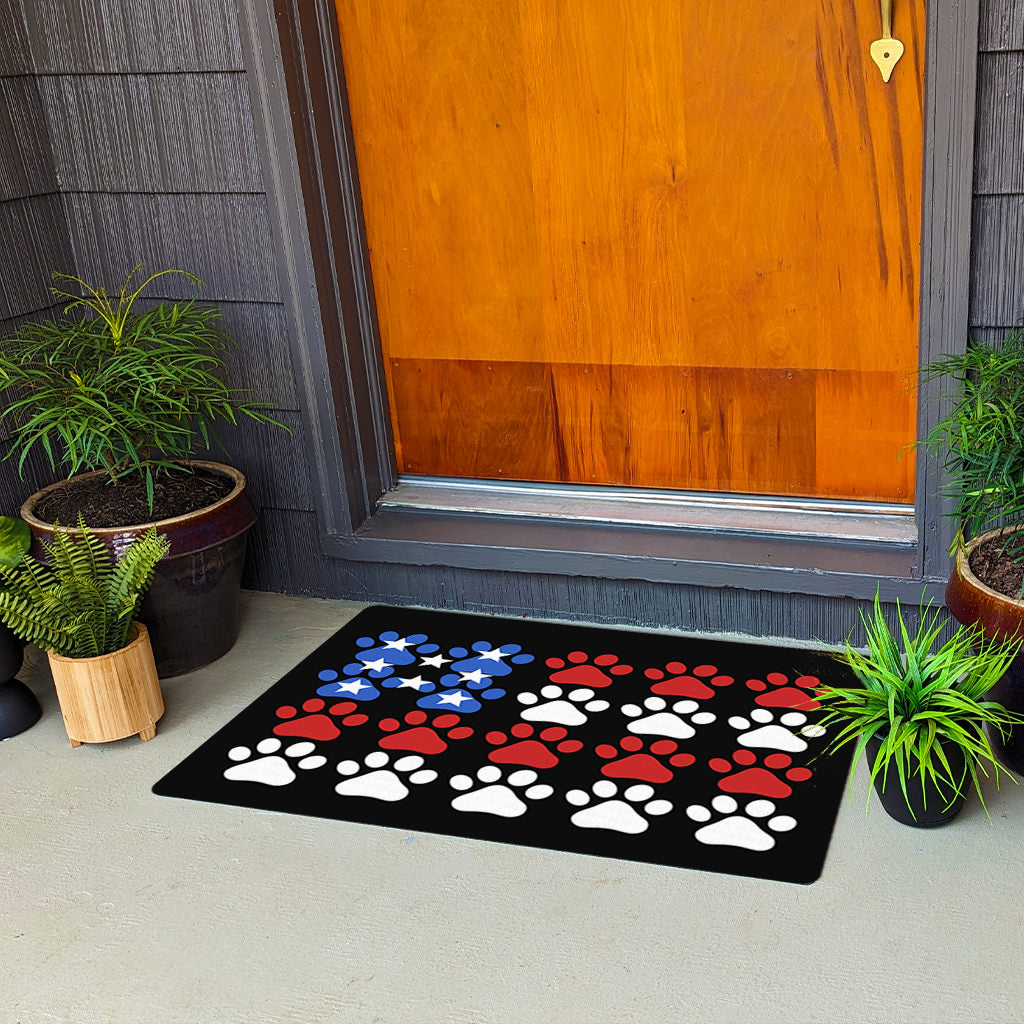 American Flag Doormat - Non-Slip & Washable