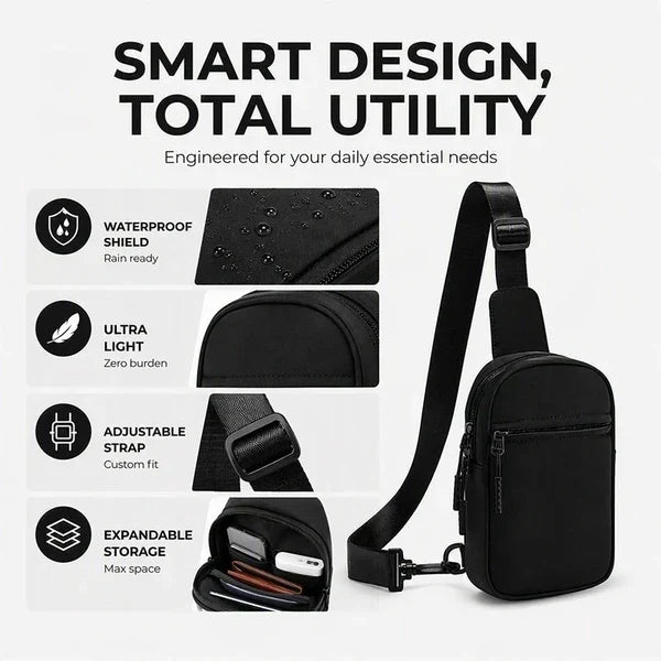 🔥🔥Upgraded Travel Sling Bag 2.0 – Anti-Theft & 500D Durability