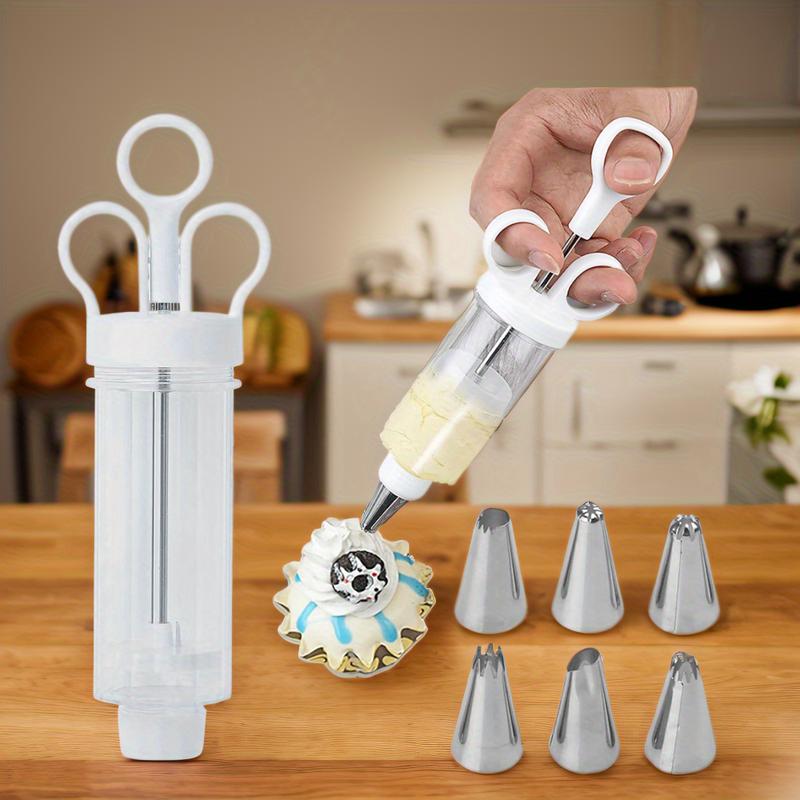 🥳2026 HOT SALE🥳💞50K+ SOLD! 🧁 Complete Frosting Piping Kit – 18 stainless steel tips & nozzles, cake injector included. Decorate inside & out – perfect for cupcakes, donuts & deviled eggs! 🎨🛠️