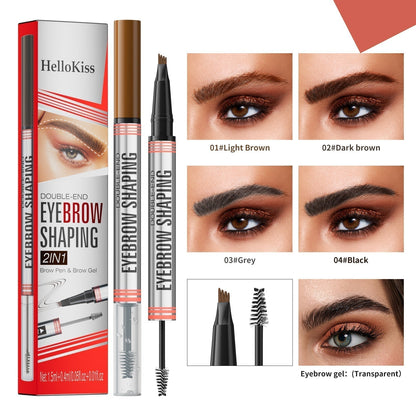 🔥✨BUY 1 GET 1 FREE!!2-in-1 Brow Pen and Sealing Brow Gel for Real Fuller Eyebrows🥳