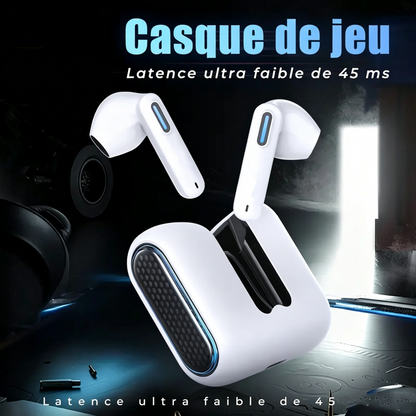 NE49 TWS Wireless Earbuds - Bluetooth 6.0 Gaming Headsets, High Fidelity, IPX5 Waterproof Headphones, Built-in Microphone, Gaming Stuff, Headphones Bluetooth, Mens Gifts, Birthday Gifts for Him, Ideal for Sports