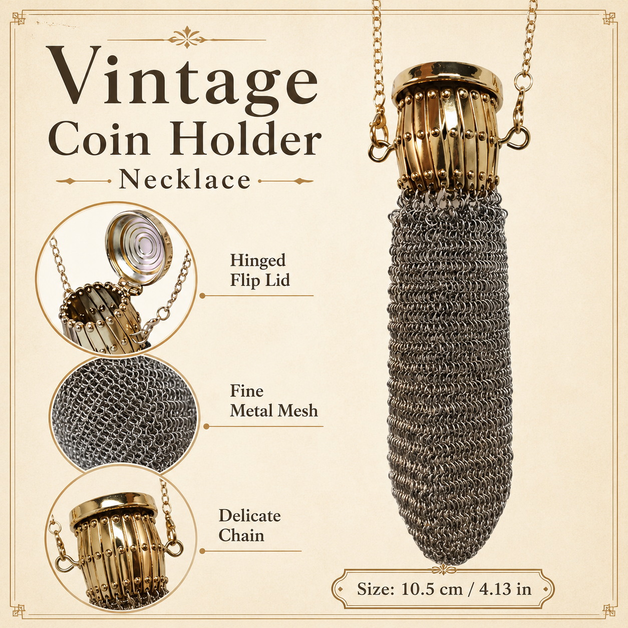 🪙 Retro 1920's English Coin Holder
