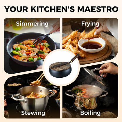 🍳Professional-Grade Uncoated Iron Pot