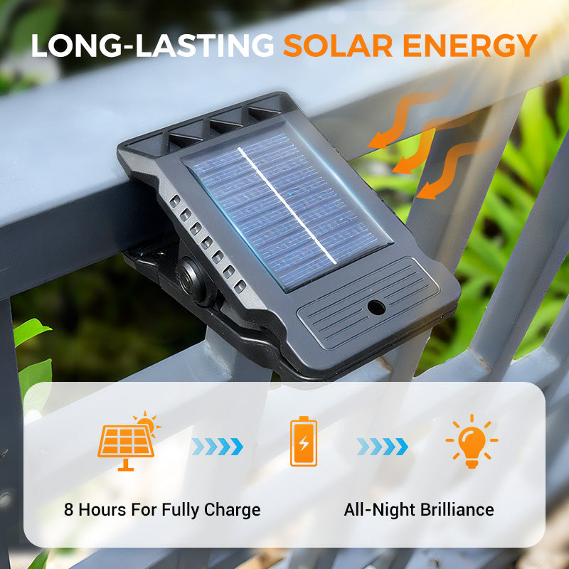 🌿 Solar clip light with motion sensor – 🔥Buy 2 now, get 1 free! Perfect for gardens, balconies, and patios! 🏡✨