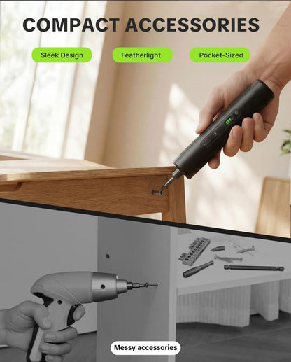 Compact Cordless Electric Screwdriver Set
