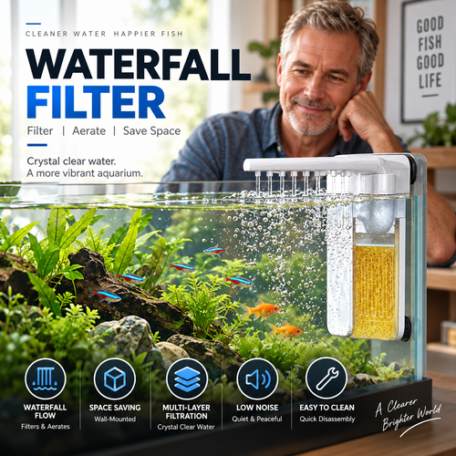 🐠LAST DAY｜50% OFF!! 💧 Multifunctional Mini Filter for Small Fish Tank 🫧