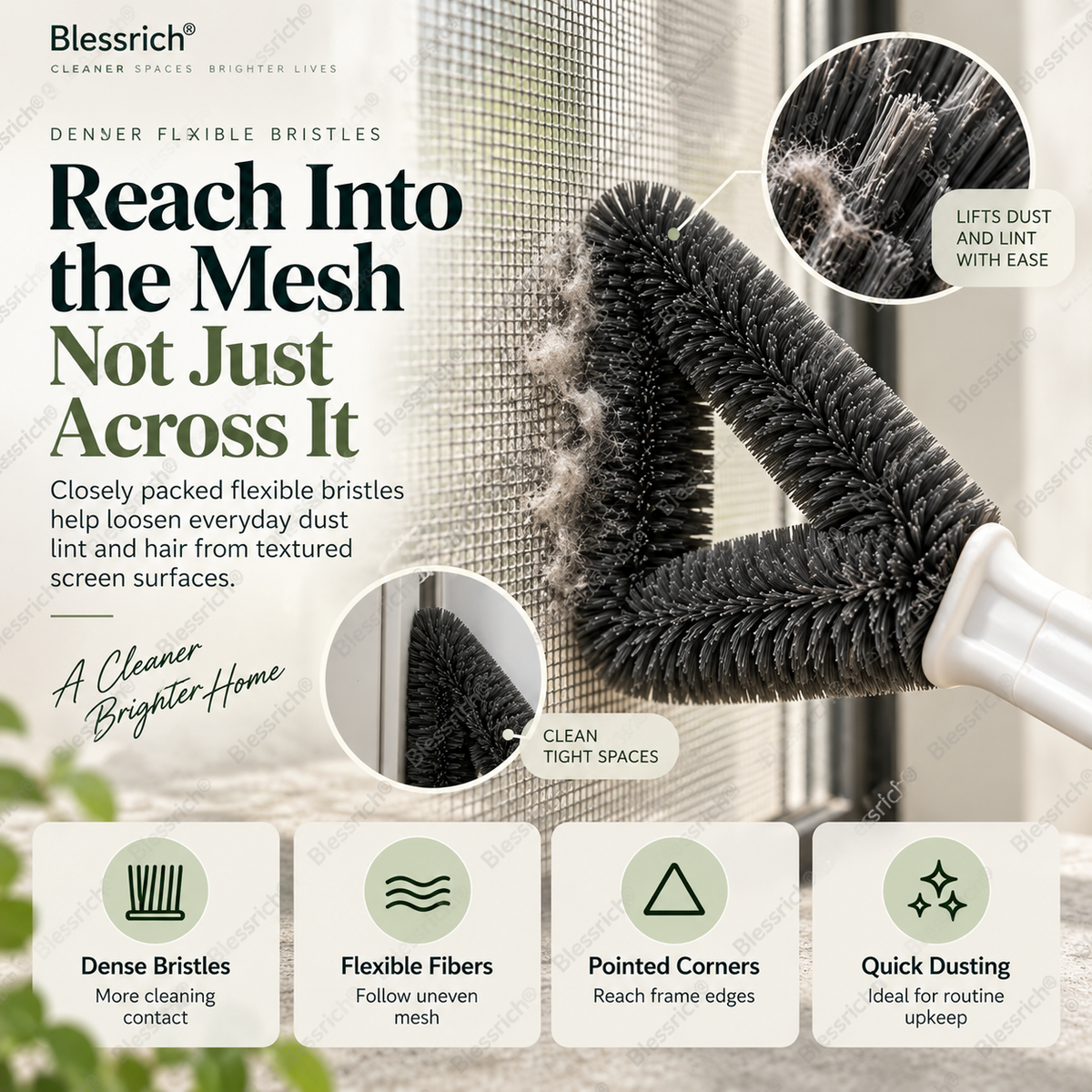 Triangle Screen Cleaning Brush