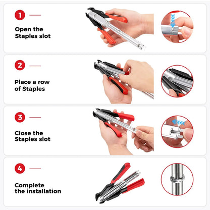 Kit de alicates para anillos de cerdo – Herramienta resistente para cercas y jaulas