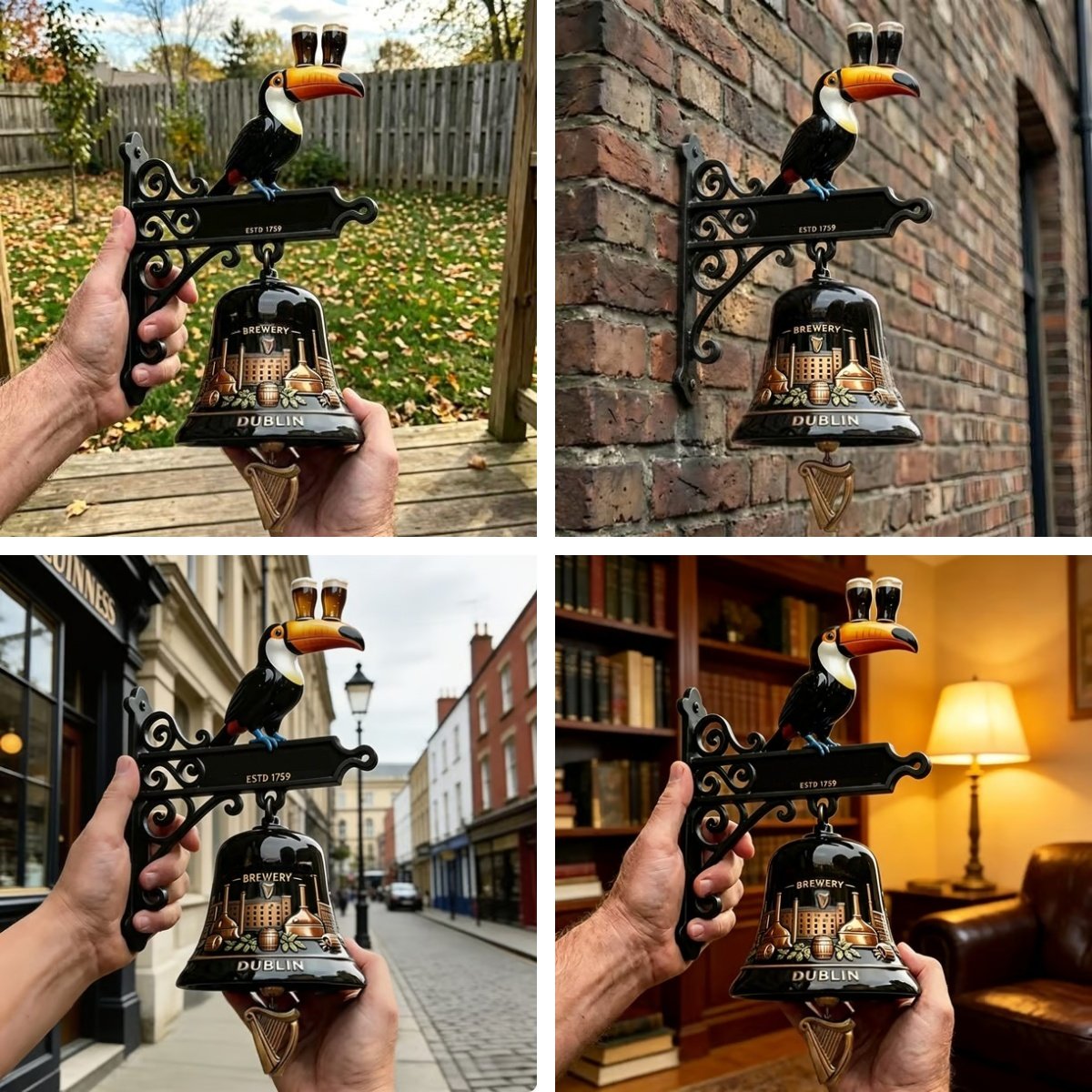 🔥HOT SALE 49% OFF🎉🍺Vintage Celtic Toucan Wall Bell – Classic Tavern Decor For Entry & Home Bar