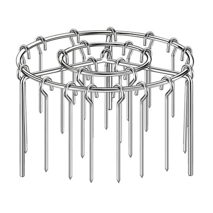2 Counts Air Fryer Skewer Rack, Round Grill with Stainless Steel, Flat Edges