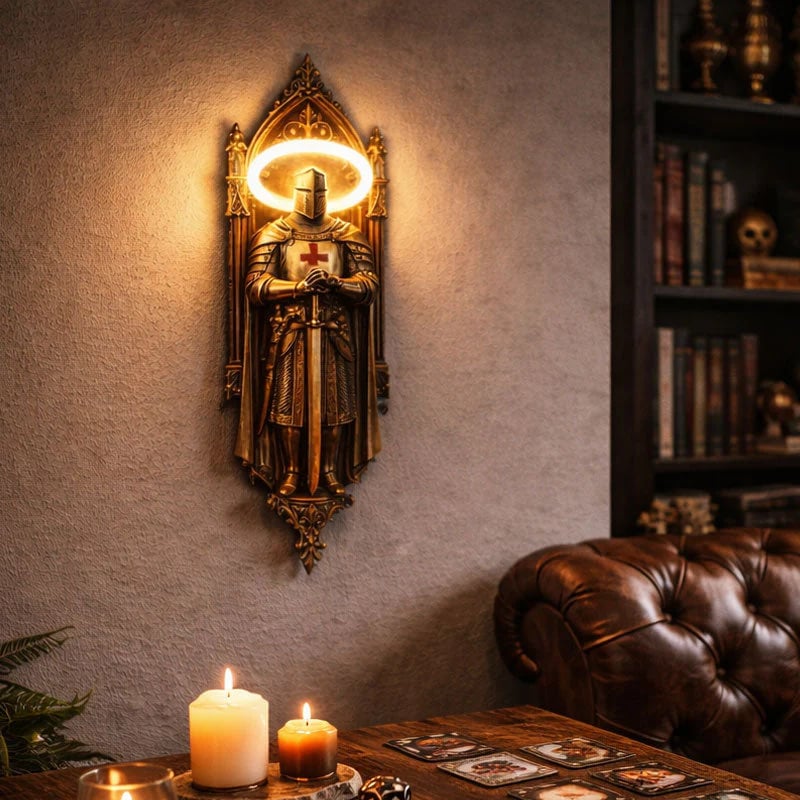 🛡️ Knight Wall Lamp