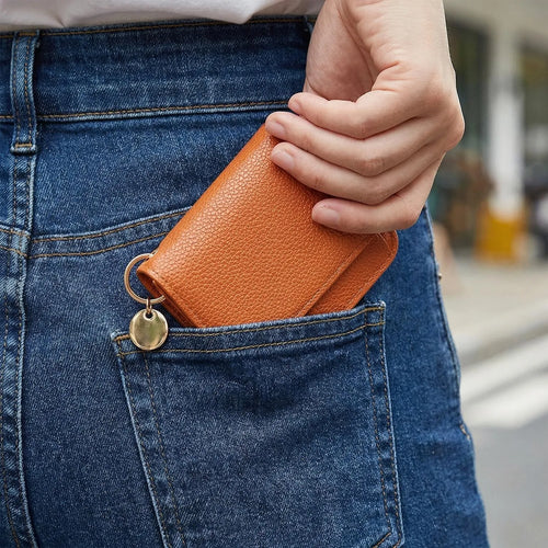🌹Short Wallets for Women – Fashionable Card Holder with Key Ring & Coin Purse