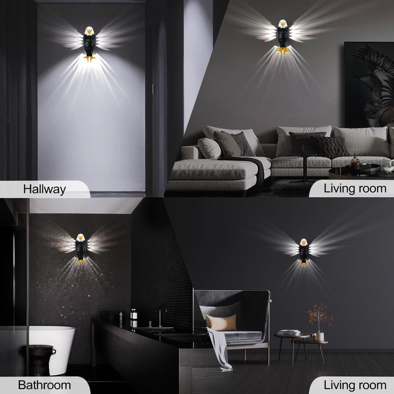 🦉Eagle-Shaped Wall Lamp | LED Magnetic Night Light | Cool Room Decor💡