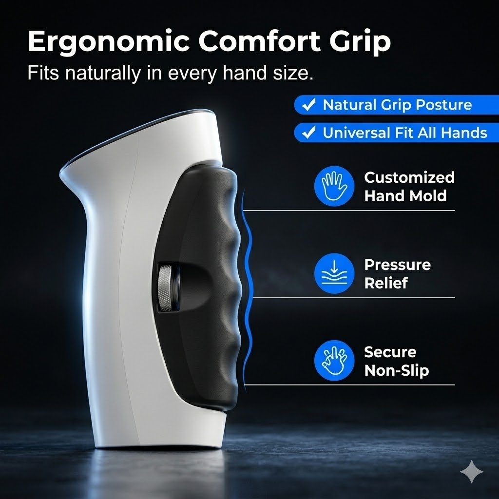 Digital Hand Dynamometer with Adjustable Grip and Backlit Display