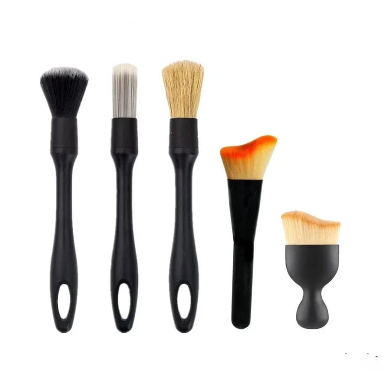 🚗🧹 Car Detailing Brush Set – Soft Interior Cleaning Brushes for Air Vents, Dashboard, Wheels & Tight Spaces