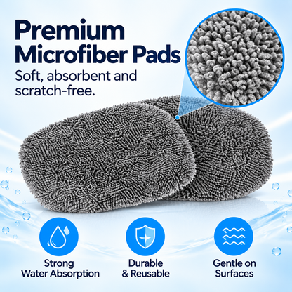 🥳2026 HOT SALE🥳💞50K+ SOLD! 🧲🌀 50% OFF! Dual Magnetic Car Window Cleaner – cleans both sides in one pass, extendable handle & reusable microfiber cloths. Streak-free glass, inside & out! 🚗✨