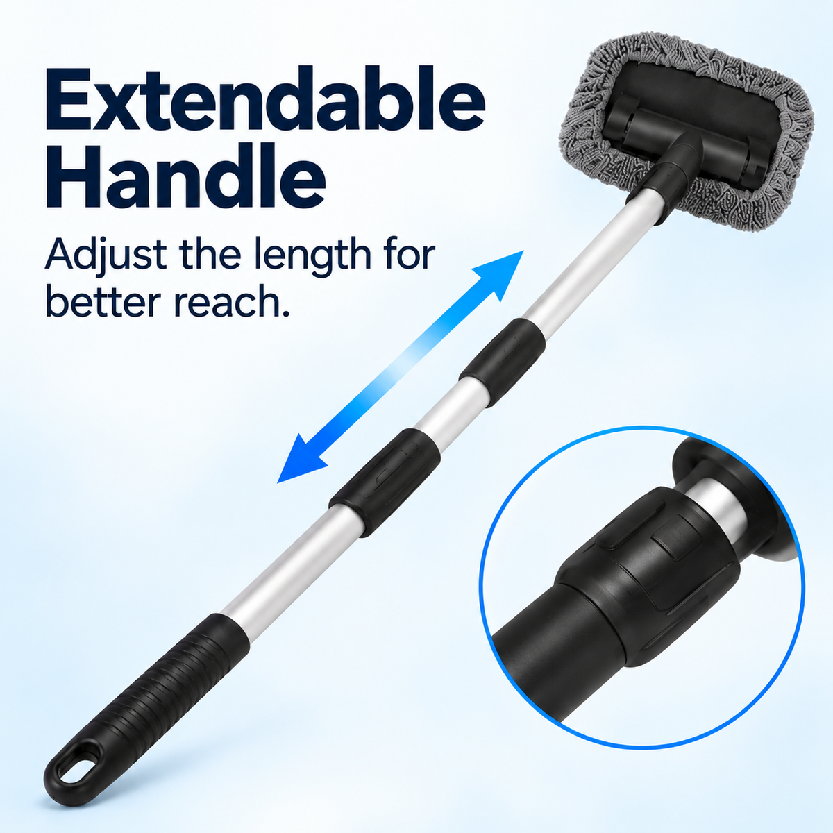 🥳2026 HOT SALE🥳💞50K+ SOLD! 🧲🌀 50% OFF! Dual Magnetic Car Window Cleaner – cleans both sides in one pass, extendable handle & reusable microfiber cloths. Streak-free glass, inside & out! 🚗✨