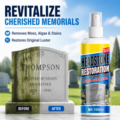 ✨ Headstone Restoration Cleaning Spray 🕯️