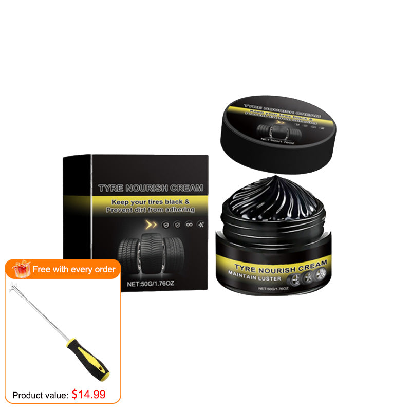 🚗New 2026 car tire ceramic - 🔥Powerful Wheel Cleaning Refurbish Wax