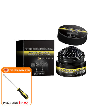 🚗New 2026 car tire ceramic - 🔥Powerful Wheel Cleaning Refurbish Wax