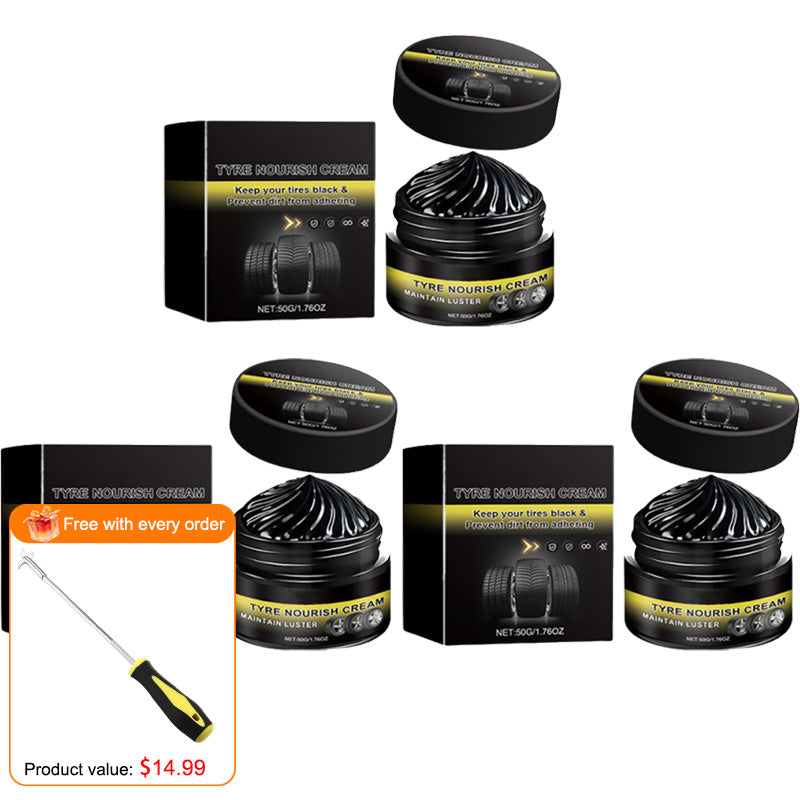 🚗New 2026 car tire ceramic - 🔥Powerful Wheel Cleaning Refurbish Wax