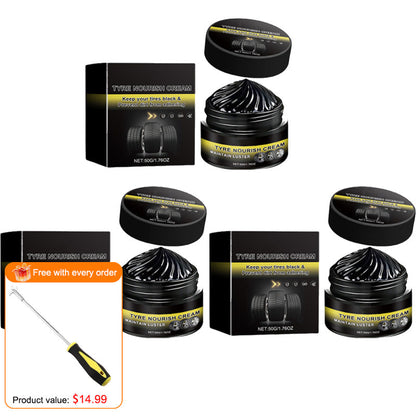 🚗New 2026 car tire ceramic - 🔥Powerful Wheel Cleaning Refurbish Wax