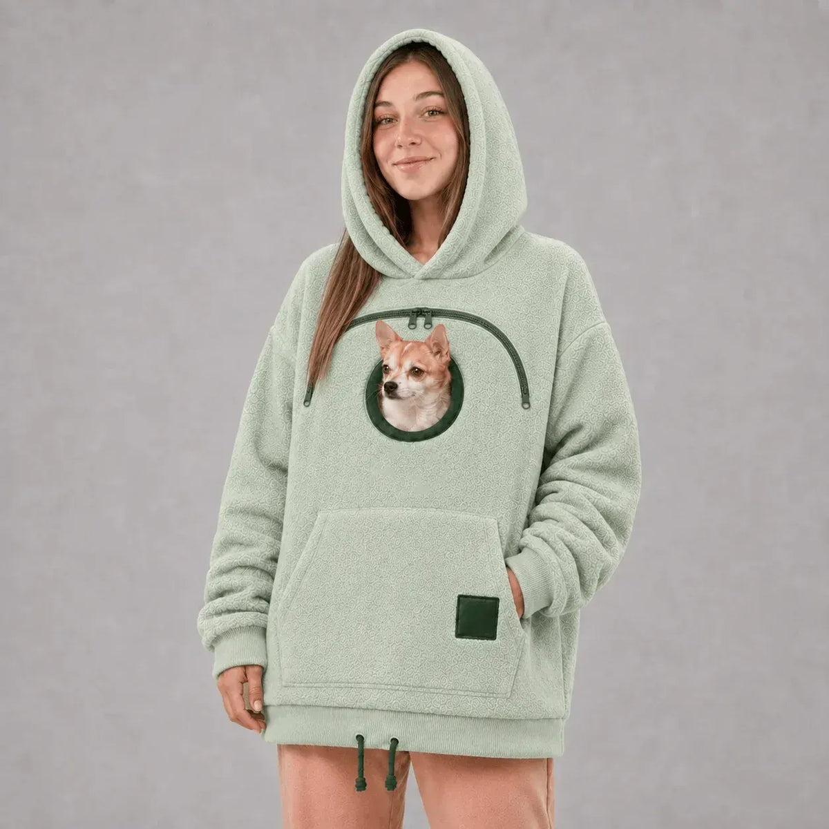🔥 2026 A Must-have for Pet Lovers 🐾 Cozy Pet Carrier Hoodie – Soft Fleece Cuddle Pouch Sweatshirt for Cats & Small Dogs