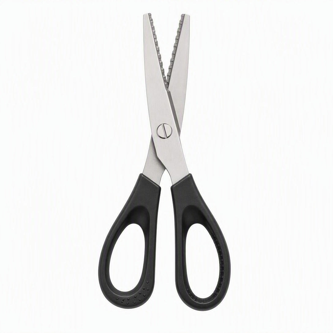 Stainless Steel Pinking Shears – 9.1" Zig Zag Fabric Scissors for Sewing, Quilting, Dressmaking & DIY Crafts