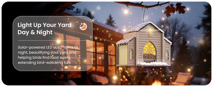 ✝️Last Day 50% OFF-🔥Church-Shaped Solar Bird Feeder🎁