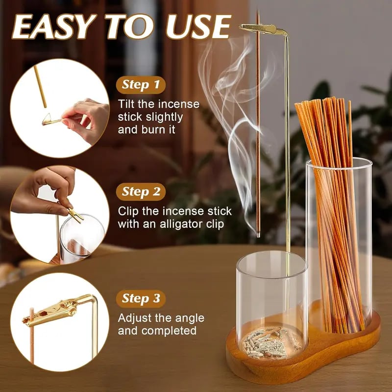 2 in 1 Incense & Candle Holder(Fragrance-free)