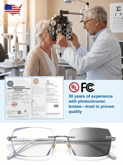 [Co-Created by Designers]Gypsophila Smart Zoom and Color-Changing Reading Glasses